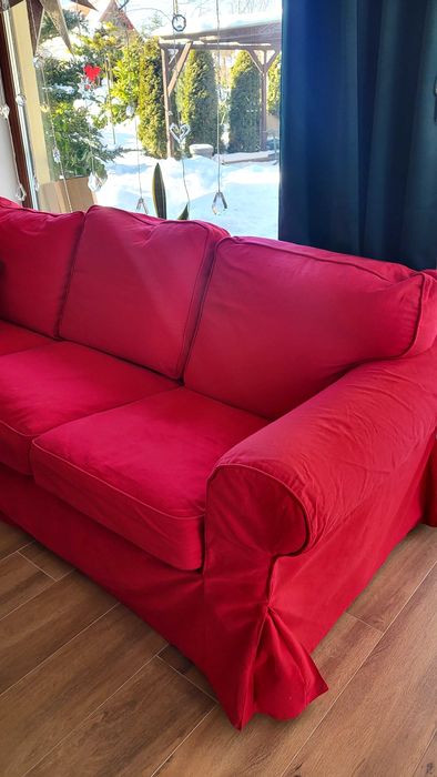 Sofa ektorp z dodatkowym pokrowcem
