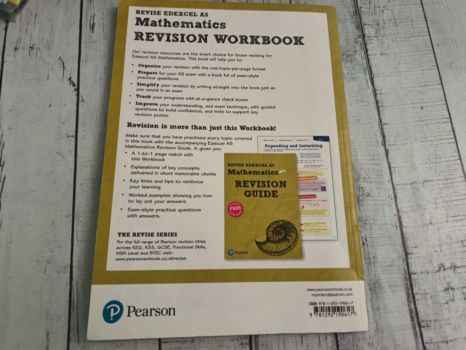 Великий зошит з математики англійською мовою Revise edexcel as Mathe