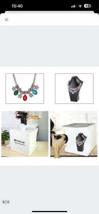 Puluz namiot bezcieniowy 2x led