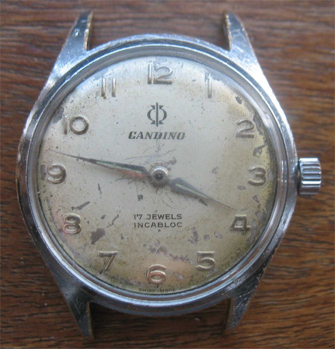Relógio de Corda Vintage - Candino - 17 Jewels, Incabloc - Swiss Made