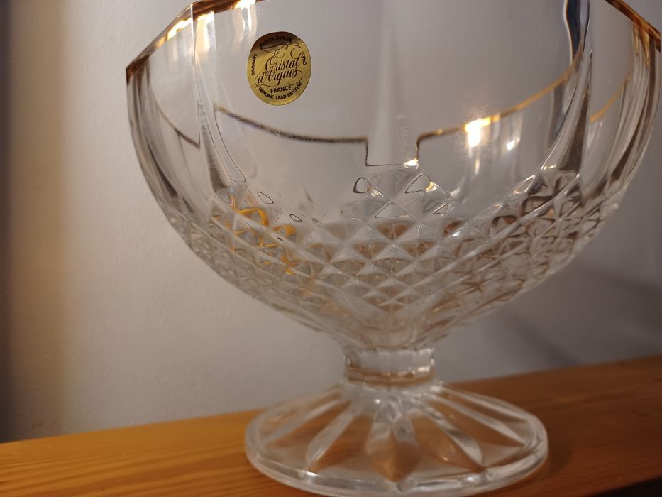 Taça de cristal vintage