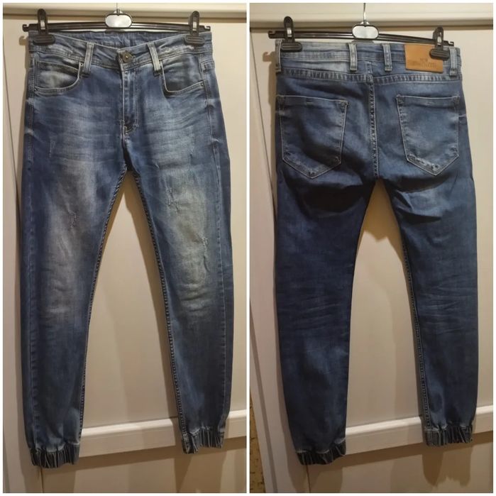 Мужские джинсы с манжетами 34 р.