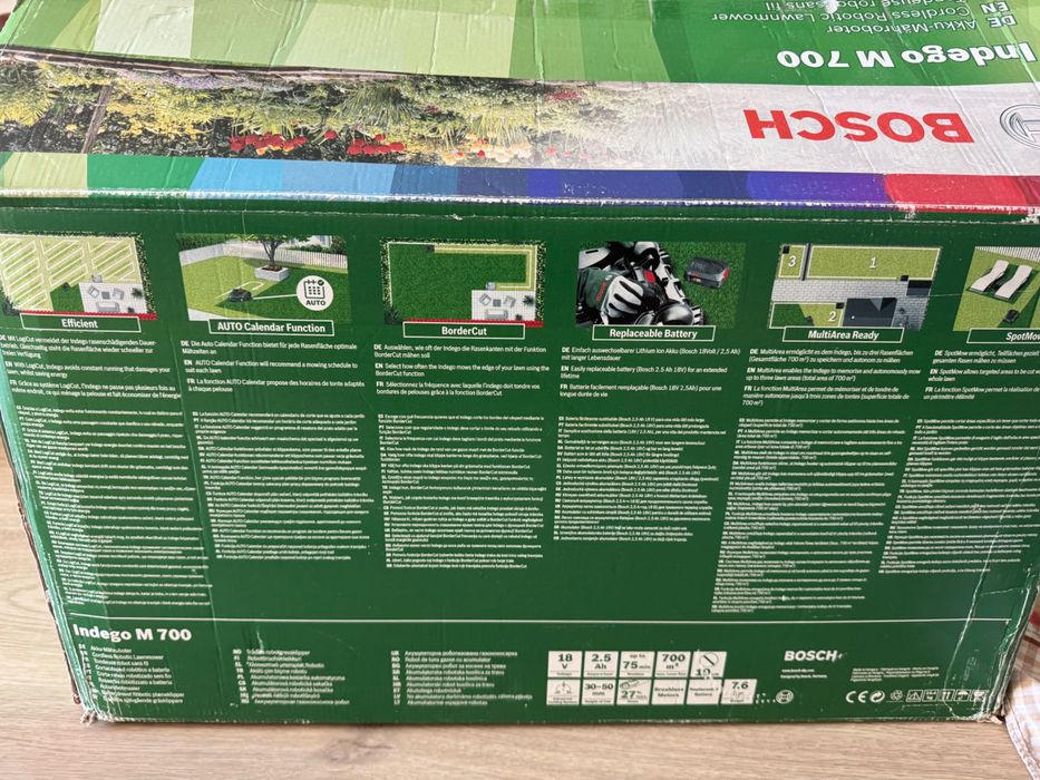 Cortador de relva inteligente Boch