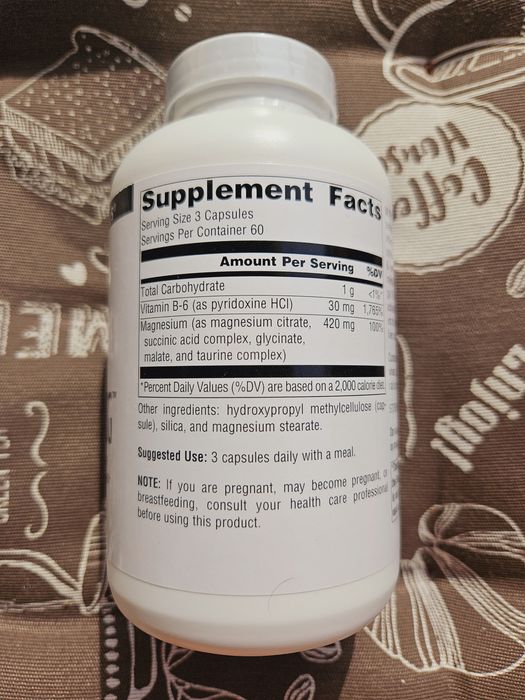 Source Naturals Ultra Mag Ультра маг магній В6 + новинка у капсулах
