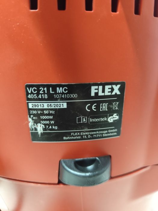 Flex VC 21 l MC пилосос будівельний Флекс оригінал