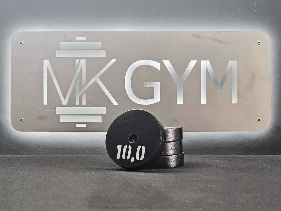 Obciążenie na siłownię 10kg talerze stalowe hantle (zawiera 23% VAT)