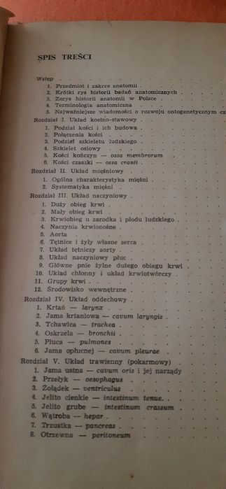 Zarys Anatomii Funkconalnej Człowieka  dla studentów biologii