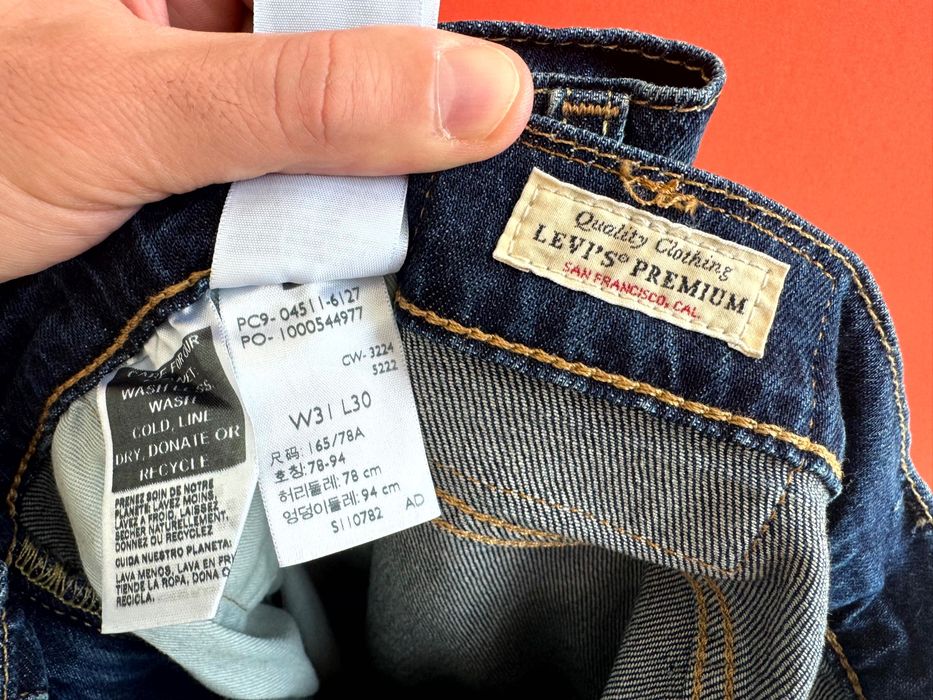 Levi’s Levis 511 Premium Оригінал чоловічі джинси штани розмір 31 32
