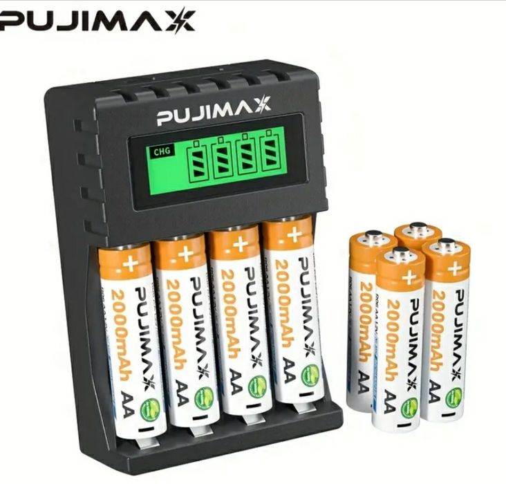 Зарядное устройство Pujimax для аккумуляторов АА и ААА (Ni-MH) с LCD