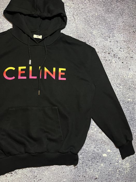 Черная премиальная худи кофта мужская Celine (Оригинал)