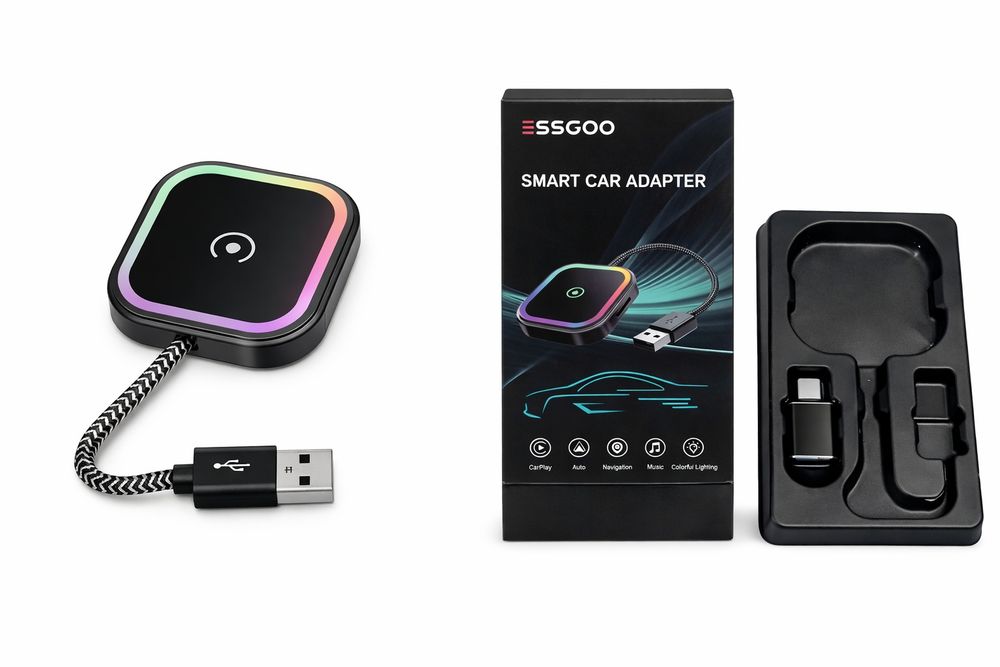 adapter carplay android auto bezprzewodowy essgoo pl8 pro usb