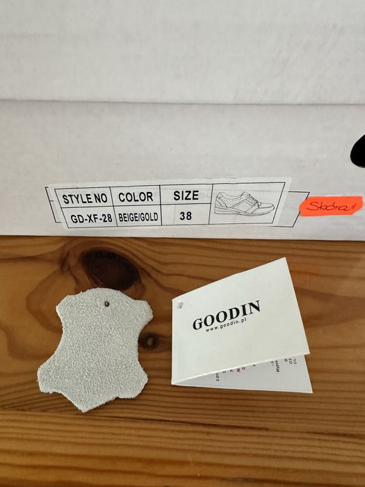 Skorzane sneakersy Goodin roz 38