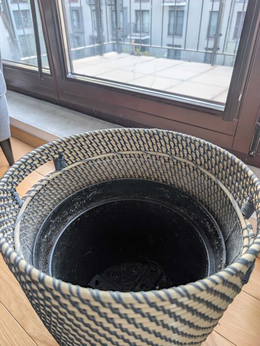 Donica Ikea RÅGKORN 32 cm + doniczka produkcyjna