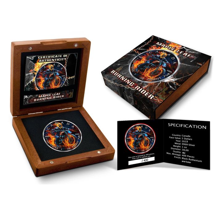 Срібна монета Ghost Rider