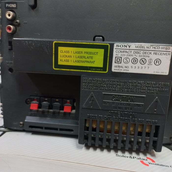 Mini aparelhagem Sony  compact disc deck receiver