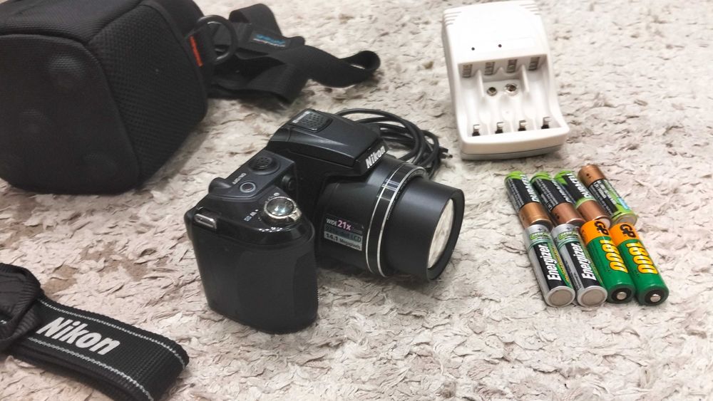 Фотоаппарат Nikon Coolpix L120 + полный комплект