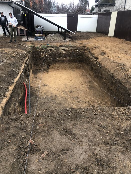 Земляные работы, копка траншей и котлованов, планировка участка