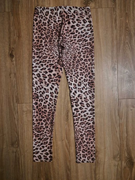 Legginsy panterka brązowe