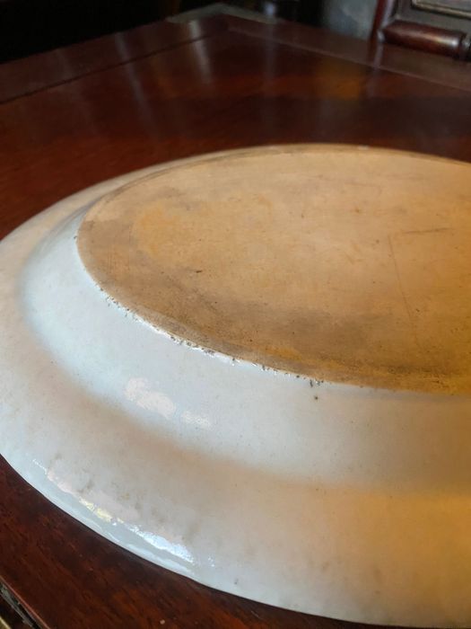 Travessa Porcelana Chinesa Companhia das índias Séc XVIII 28,6 cm