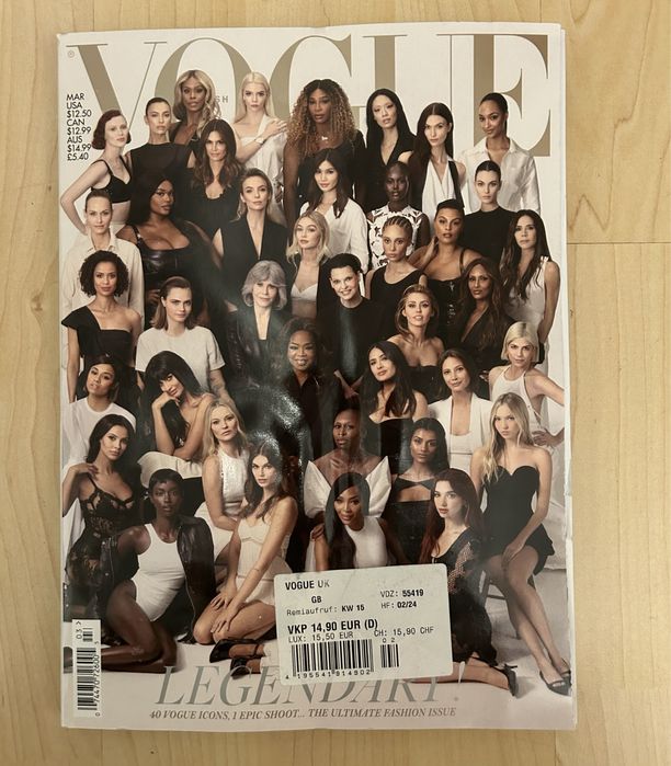 Vogue Legndary UK / Germany Vogue New luxury / Madonna / Margot Robbie/ Diane Kruger Tatler Cosmopolitan GQ Vanity Fair