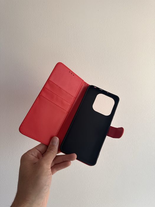 Etui z klapką zamykane czerwone do XIAOMI REDMI NOTE 14