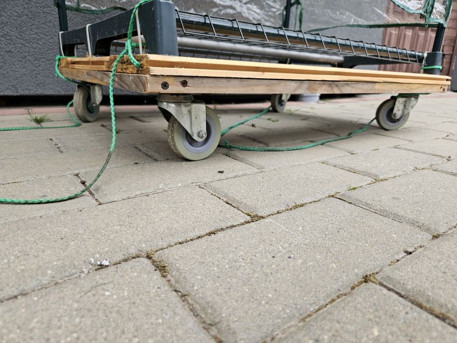 Mini szklarnia na taras balkon do domu na kółkach