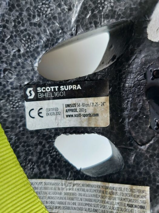 Шолом велосипедний Scott 54-61 см 24` 280 g Німеччина велошлем