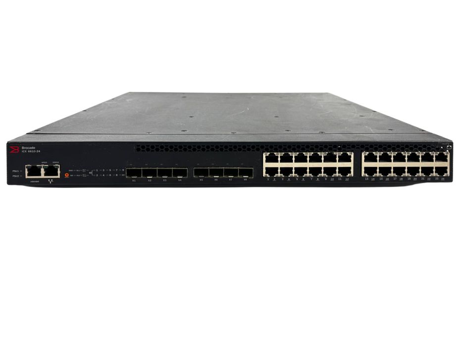 Комутатор Brocade ICX6610-24 | 24 * 1G RJ45; 4x 40G QSFP; 8x 10G SFP+