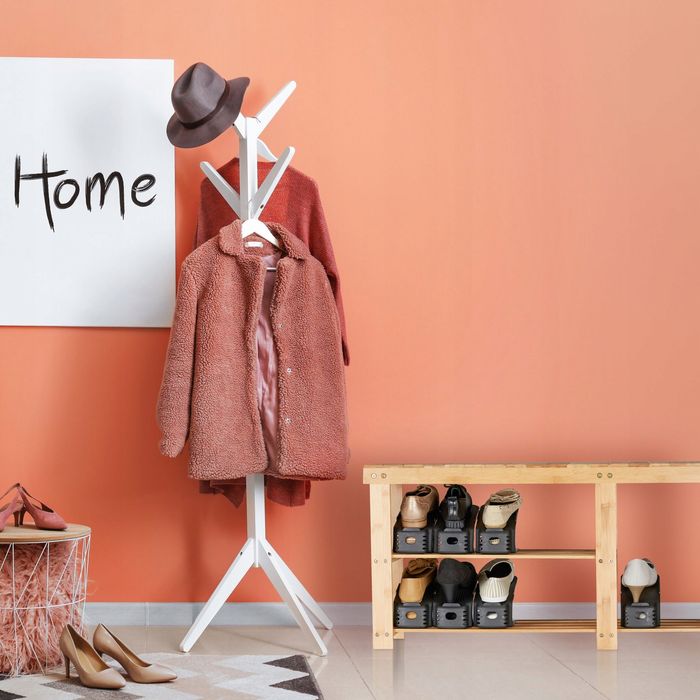 Organizer Na Buty Do Szafy Szafki Półki Garderoby Czarny Uchwyt 20 Szt