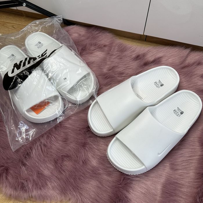 Шльопки Nike Calm Slide White p.39-45