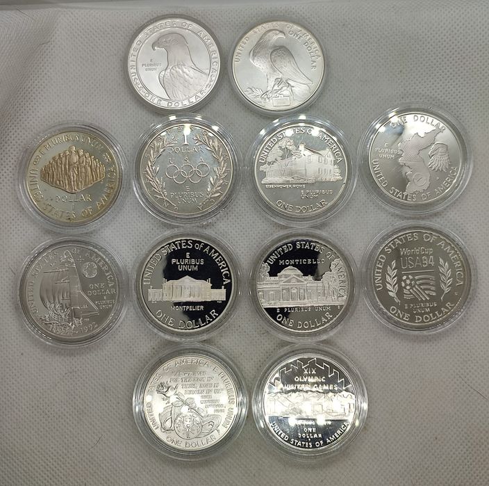 США 1 долар 1983-2002рр, срібло