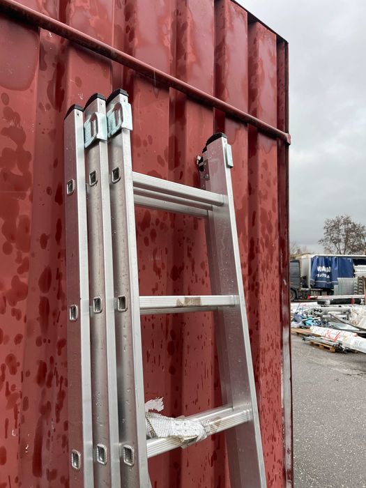 Drabina aluminiowa z opcją na schody 3x8 HIGHER 4,70m Hobby II Gat