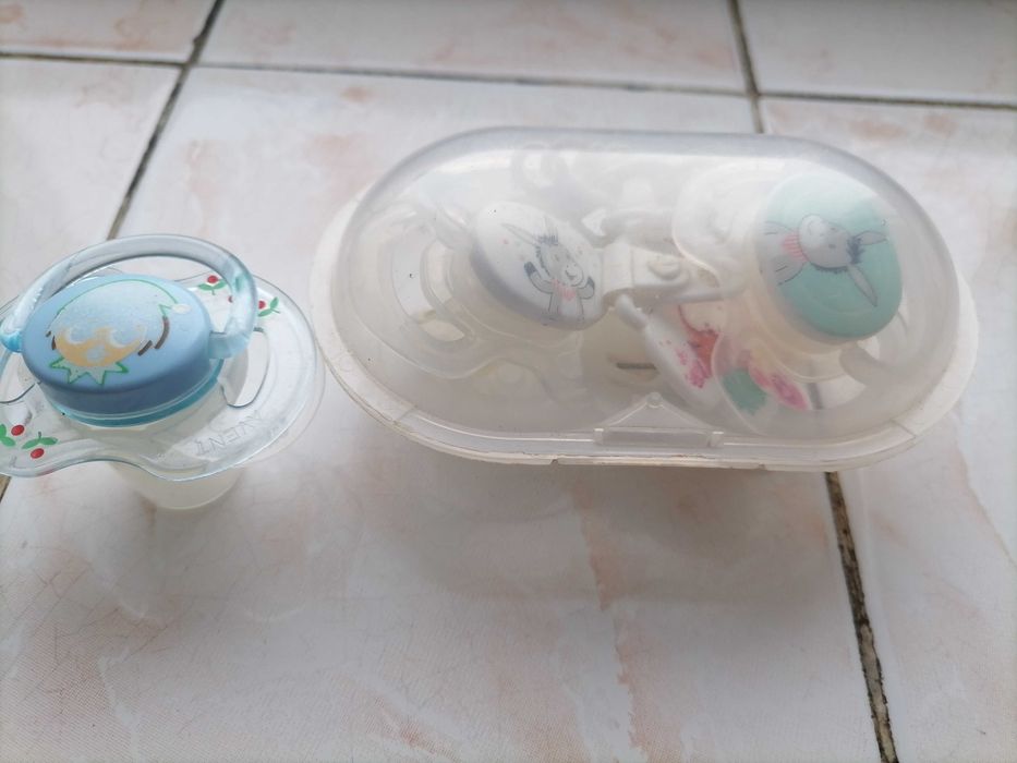 Соска\Пустышка Набор 3шт + цепочка с прищепкой