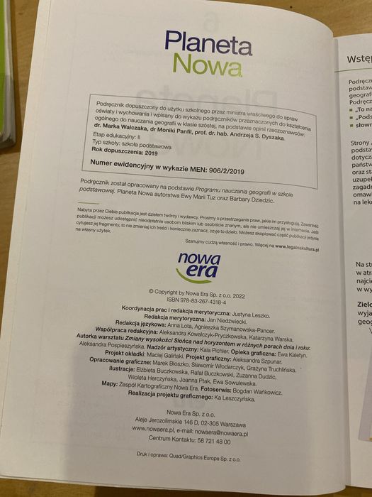 Planeta Nowa podręcznik do geografii kl 6