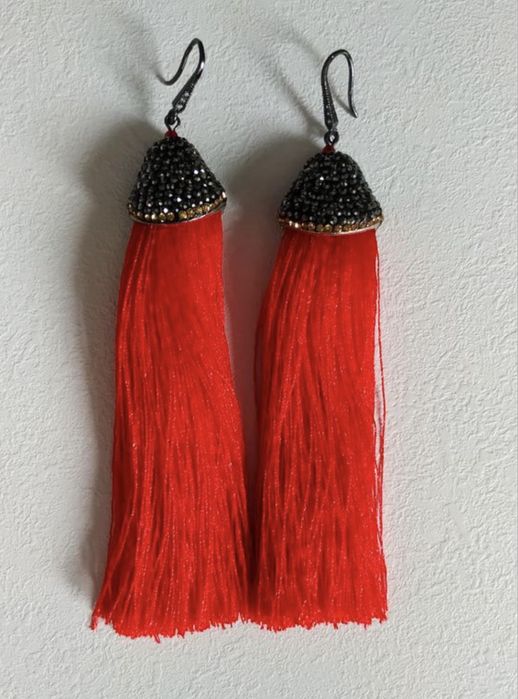 Сережки шовкові кісточки