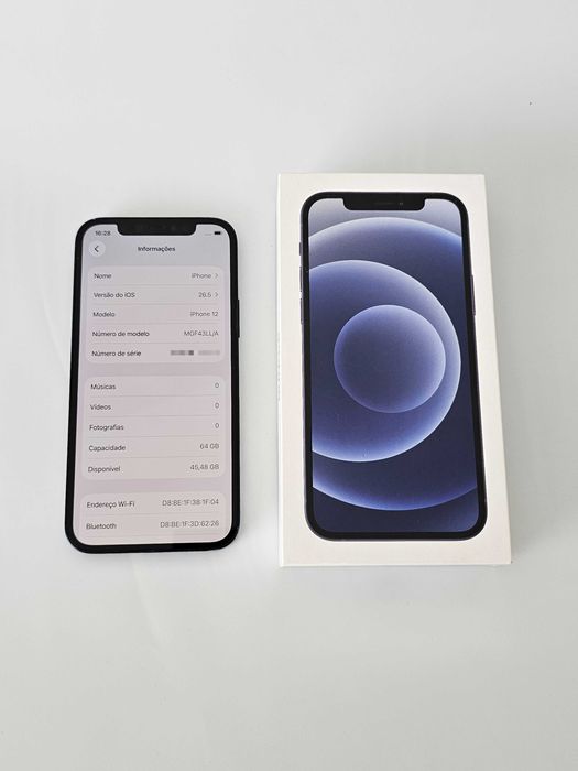 Iphone 12 64Gb. 85% Bateria. Tudo de origem
