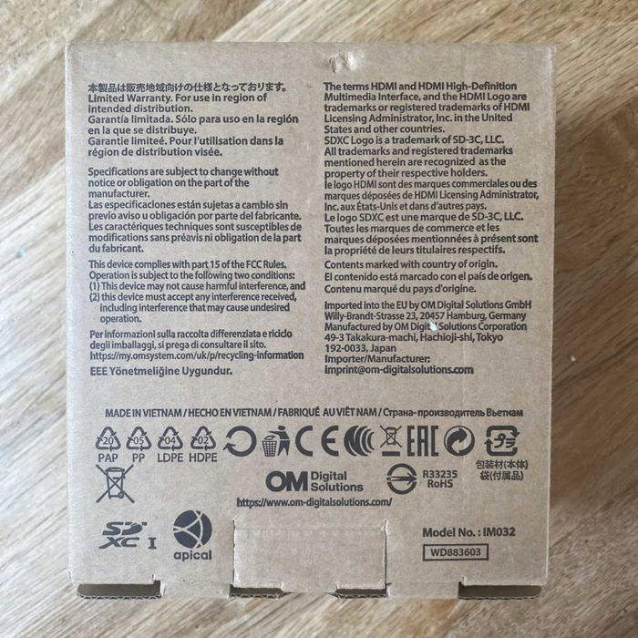 OM SYSTEM Tough TG-7 czarny nowy