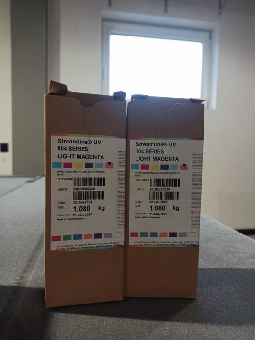 Farby UVLED Streamline 804 Magenta Cyan Black Yellow Light Cyan Magent