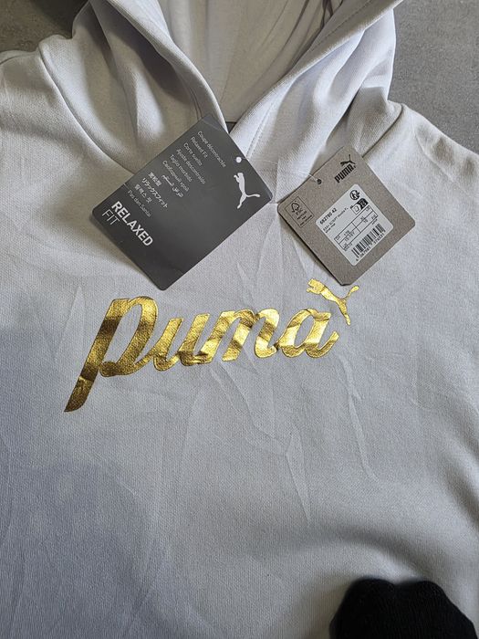 Bluza z kapturem Puma ESS+ Script Hoodie - NOWA z metkami