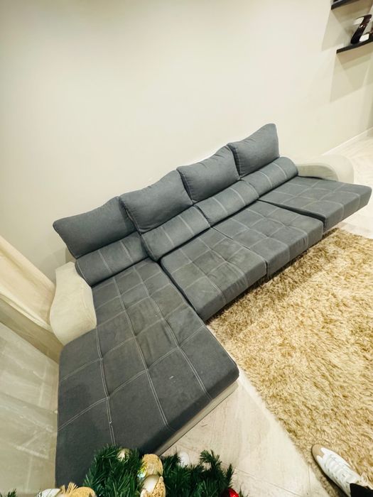 Sofá 4 lugares c/chaise longue