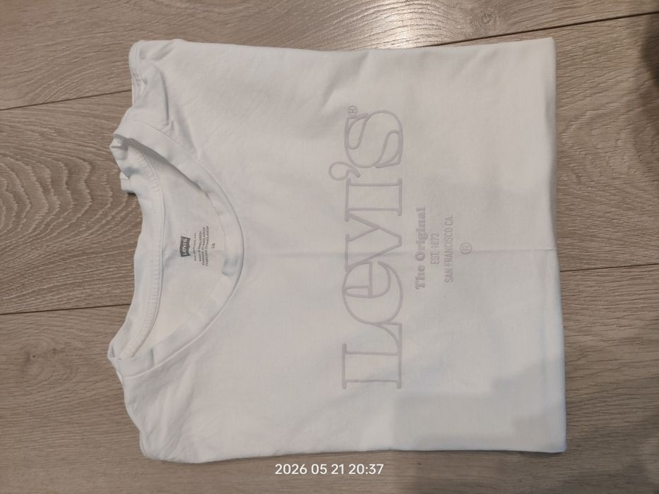 Biały t-shirt męski Levi's rozmiar L