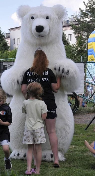 Biały miś atrakcje Wesela urodziny