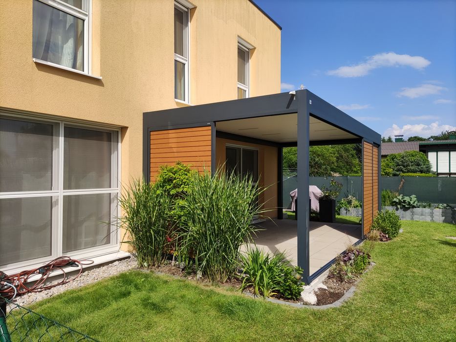 Aluminiowe zadaszenia tarasów | Wiaty | Altany. Montaż