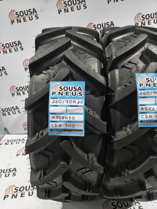 2 pneus NOVOS Agrícolas 260-70R20 Ascenso - Oferta dos Portes
