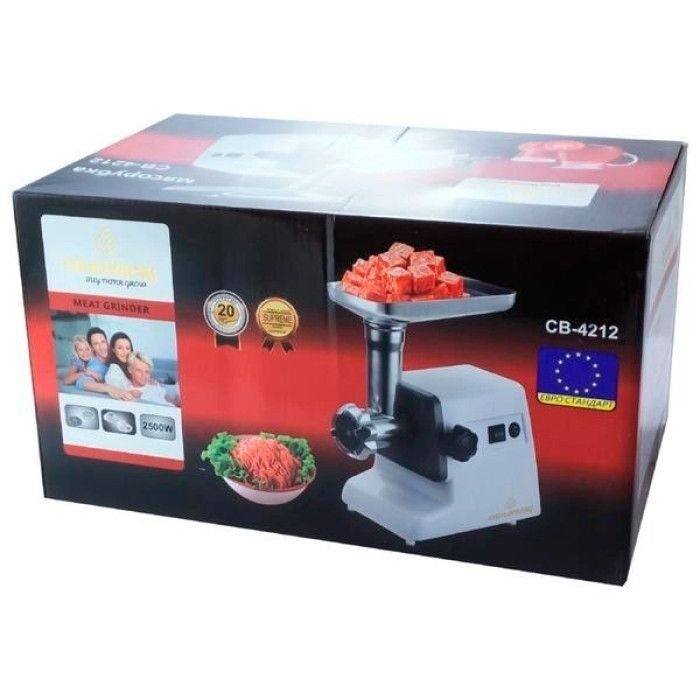 Електром'ясорубка Crownberg CB-4212 2500W із соковижималкою