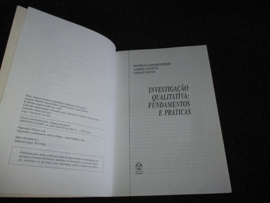 Livro Investigação Qualitativa Michelle Lessard-Hébert