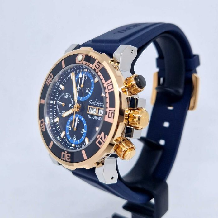 Акція Paul Picot Yachtman III Chronograph P1127. сталь золото