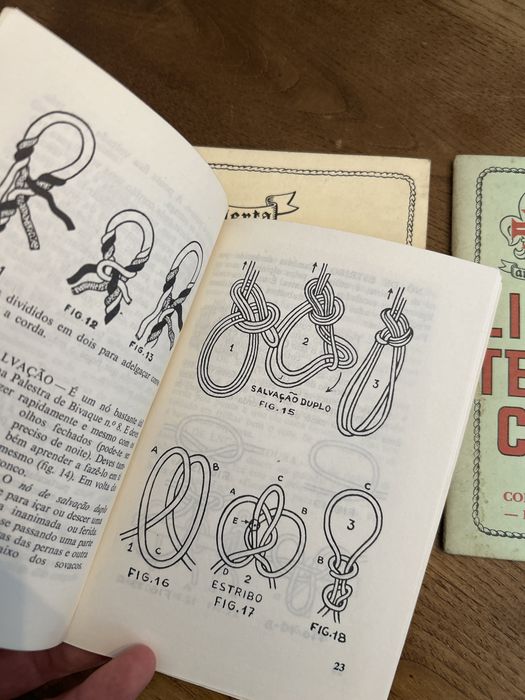 Livro da segunda e terceira classe escutas escuteiros 1978