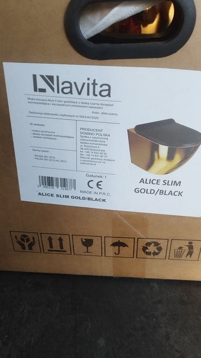 Misa wisząca Alce ll Gold,Blak