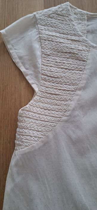 Zara elegancka bluzka z krótkim rękawem 146cm